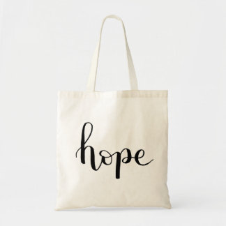 Hope Hand Lettered Tote Bag