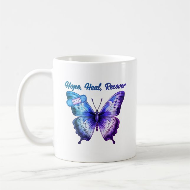 Hope, Heal, Recover Coffee Mug (Left)