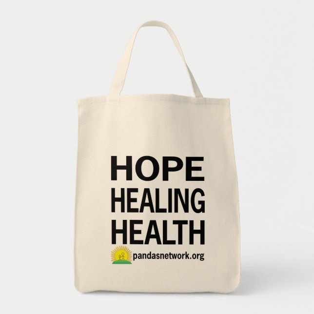 Hope, Healing, Health Tote Bag (Front)