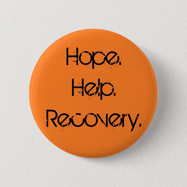 Hope. Help. Recovery. Pin (Front)