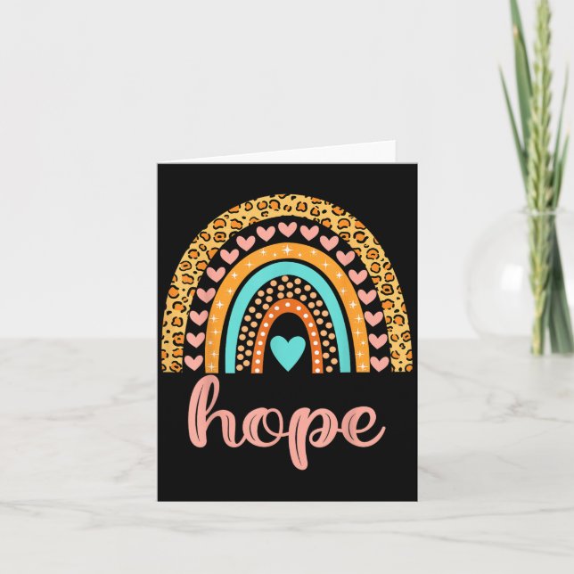 Hope Hope Name Birthday Shirt Gift  Card (Front)