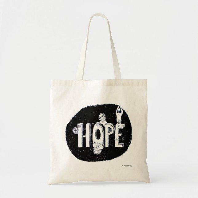 Hope - hope on the way tote bag (Front)