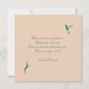 Hope Hummingbird Card