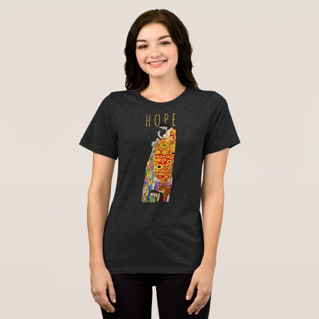 Hope II: Klimt's Art on Soft Tri-Blend Tee (Front Full)