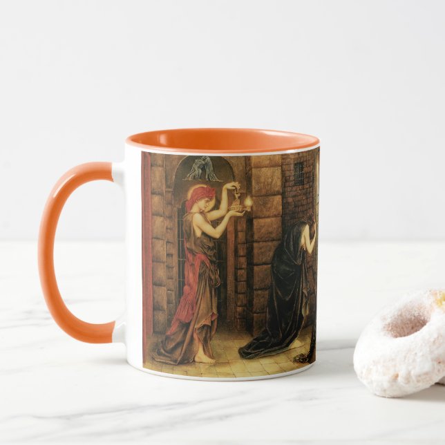 Hope in a Prison of Despair by Evelyn De Morgan Mug (With Donut)