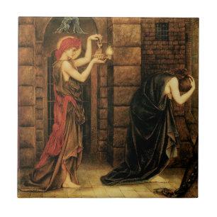 Hope in a Prison of Despair by Evelyn De Morgan Tile