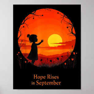 Hope In September Paediatrics Cancer Awareness Rib Poster
