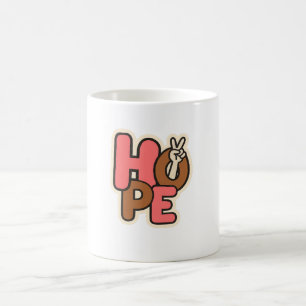 "Hope in Style – Peaceful Vibes Sticker" Magic Mug
