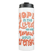 Hope in The Lord Bible Verse Canvas