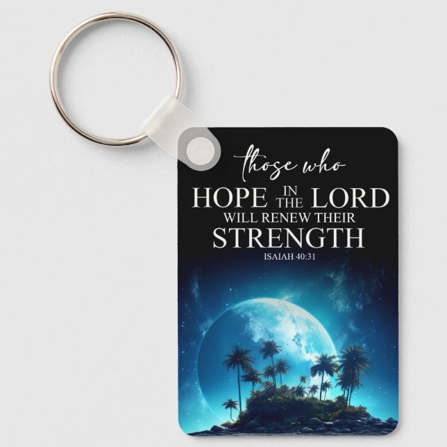 Hope in the LORD Key Ring (Front)