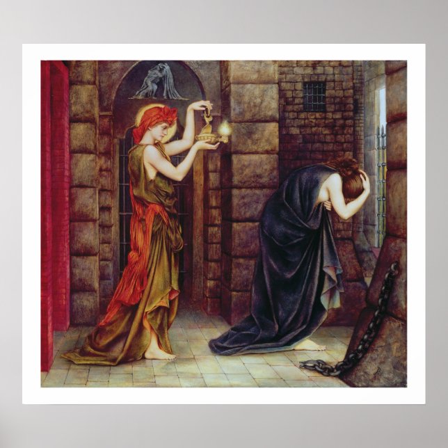 Hope in the Prison of Despair (oil on canvas) Poster (Front)