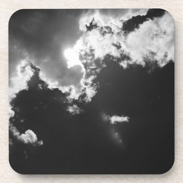 Hope in the silver lining of the clouds. coaster (Front)