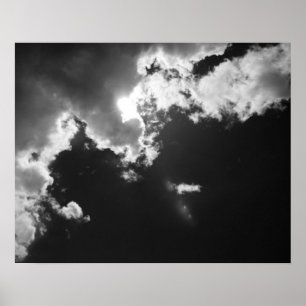 Hope in the silver lining of the clouds. poster