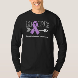 Hope Infantile Spasms Awareness Lavender Ribbon T-Shirt