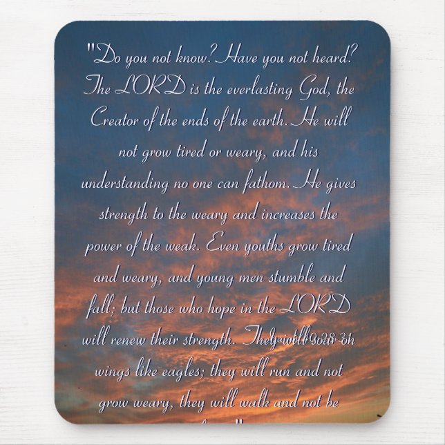 Hope - Inspirational Mouse Pad (Front)