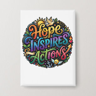 Hope Inspires Actions – Inspirational Quote Graphi