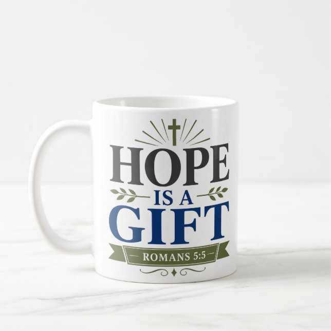 Hope Is A Gift Daily Faith Devotional Coffee Mug (Left)