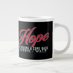 Hope Is Back - Kamala Harris Election 2024 Large Coffee Mug
