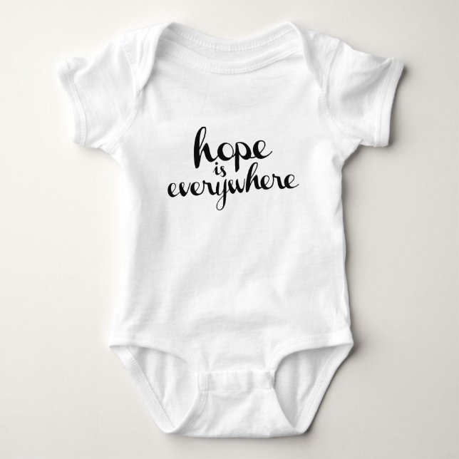 Hope is Everywhere - Crawler Light Colours Baby Bodysuit (Front)