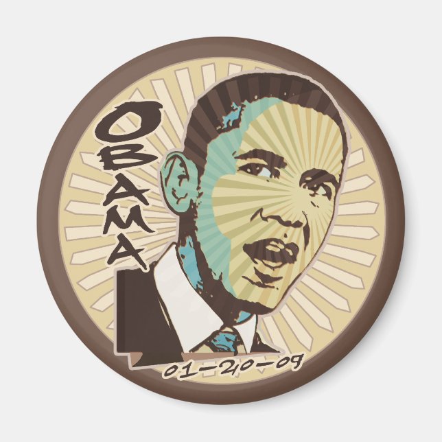 Hope is Here Inauguration Day Gear Magnet (Front)