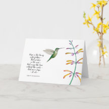 "Hope is" Hummingbird
