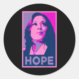 Hope Is Making Comeback Kamala Harris 47 Voting He Classic Round Sticker