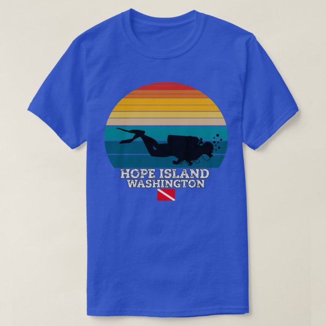 Hope Island US Island Diving T-Shirt (Design Front)