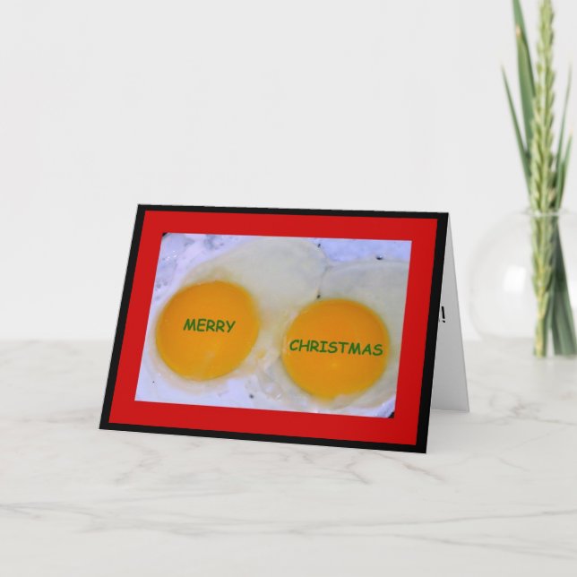 Hope It's Egg-stra Special Christmas Card (Front)