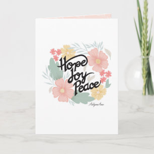 Hope, Joy, Peace Encouragement Card