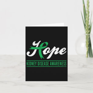 Hope Kidney Disease Awareness Month Green Ribbon S Card