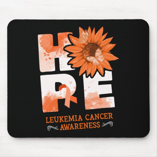 Hope Leukaemia Awareness Flowers   Mouse Pad (Front)