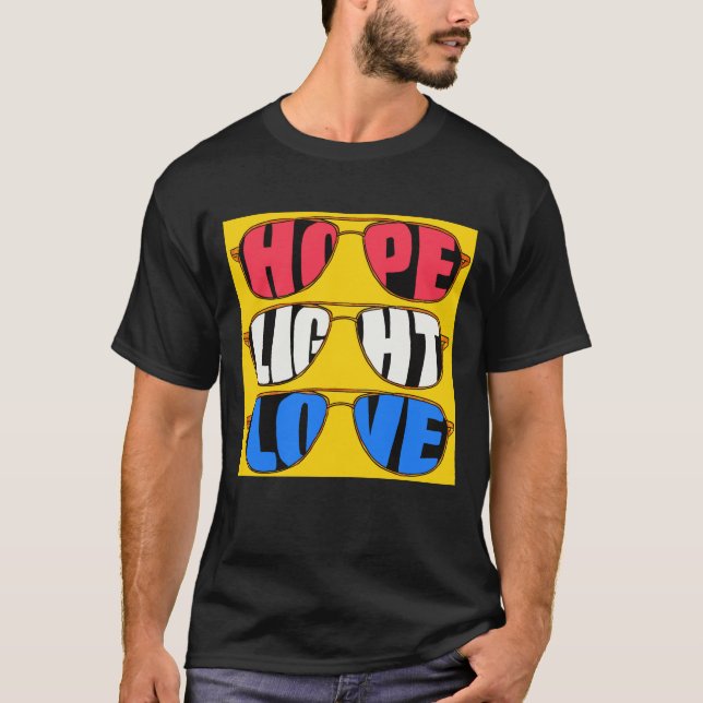 Hope Light Love Biden Men's Tshirt (Front)