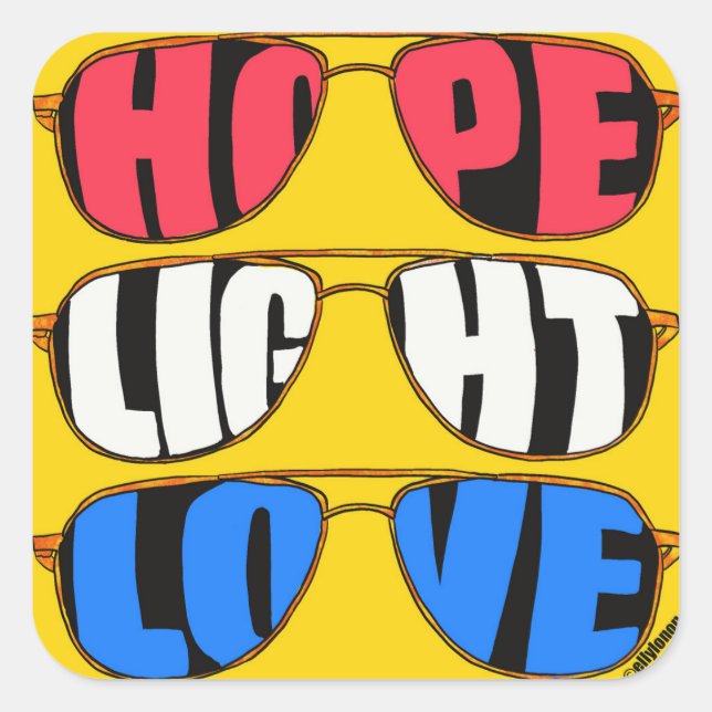 Hope Light Love Biden Sticker (Front)