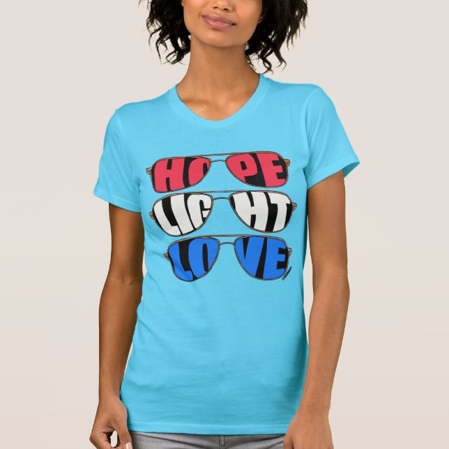 Hope Light Love Women's T-Shirt (Front)