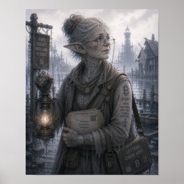 Hope / Lighthouse Keeper / Flooded Pier Poster (Front)