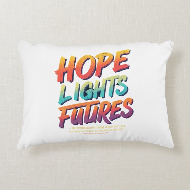 Hope Lights Futures Decorative Cushion (Front)