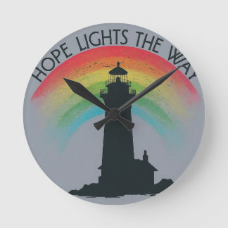 Hope lights the way wall clock unique wall clock