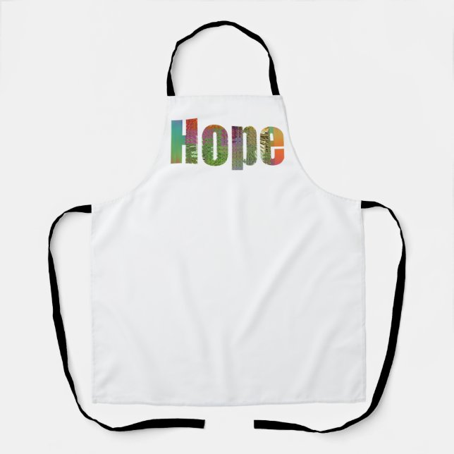 Hope Logo White  Apron (Front)