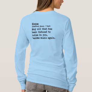Hope: Long Sleeve Crew Neck T-Shirt