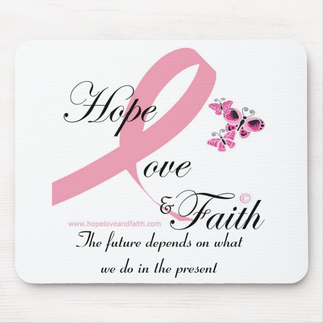Hope love and faith mousepad (Front)