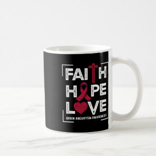 Hope Love Brain Aneurysm Awareness 1  Coffee Mug