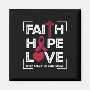 Hope Love Brain Aneurysm Awareness 1  Magnet