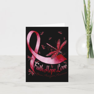 Hope Love Brain Aneurysm Awareness Dragonfly Card