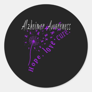 Hope Love Cure Heimerheimer Disease Awareness 1 Classic Round Sticker