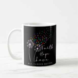 Hope Love Dandelion World Cancer Day Coffee Mug
