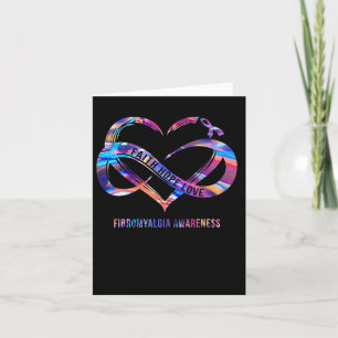 Hope Love Fibromyalgia Awareness 2  Card