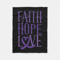 Hope Love - Fibromyalgia Awareness Support Purple