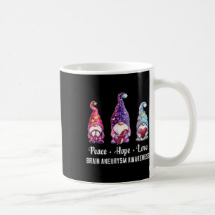 Hope Love Gnomes Brain Aneurysm Awareness Coffee Mug