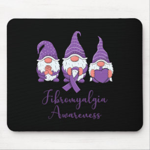 Hope Love Gnomes Purple Ribbon Fibromyalgia Awaren Mouse Pad