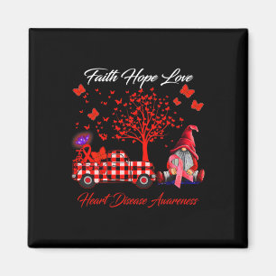 Hope Love Heart Disease Awareness Gifts Magnet